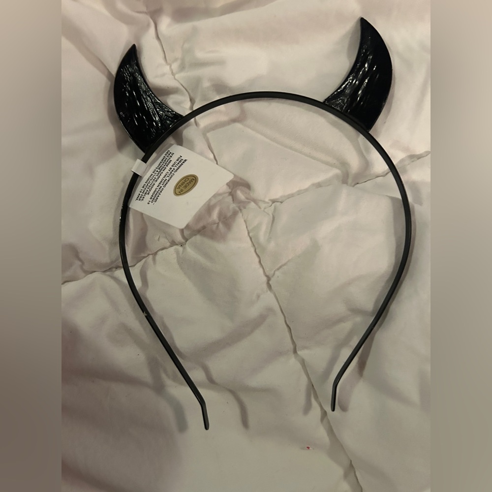 BNw/tag Black Devil Horn Headband